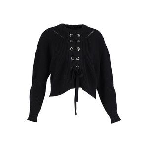 Isabel Marant Black Laley Sweater in Black Cotton